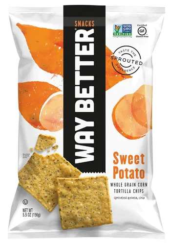Vista 26 de Way Better Snacks Chips de tortilla, batata, 5.5 onzas