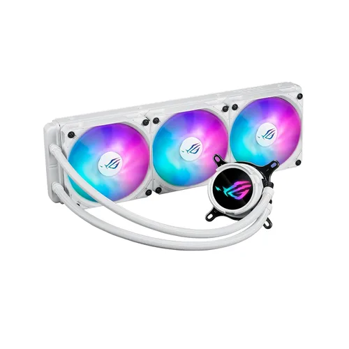 Vista 18 de ASUS Enfriador líquido ROG Strix LC III 360 ARGB LCD todo en uno para CPU - Intel® LGA 1700, 1200, 115X - AMD Socket AM4, AM5 - con LCD IPS de 2.1