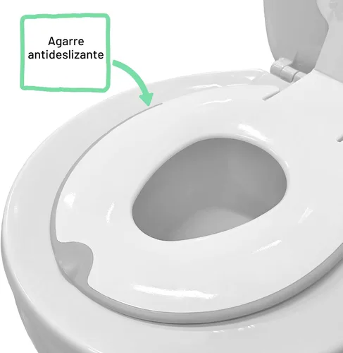 Vista 7 de Ingenuity: Asiento de orinal Flip & Sit de Ingenuity (Blanco) – Asiento de entrenamiento para orinal fácil de instalar y quitar que se acopla al