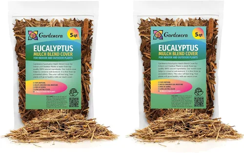 Vista 10 de Mejora tu espacio al aire libre con el mantillo de eucalipto de Gardenera, fragante y beneficioso, 1 cuarto de galón