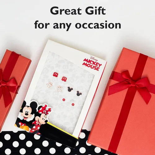 Vista 6 de Disney Mickey and Minnie Mouse Fashion Stud Earring Set - 345 Pairs Per Set