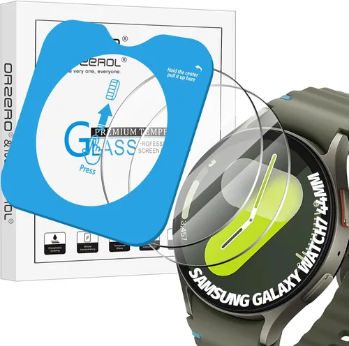 Vista 11 de Orzero - Protector de pantalla de vidrio templado compatible con Garmin Forerunner 70/170/170 Music/165/165 Music 1.677 in, protector de pantalla