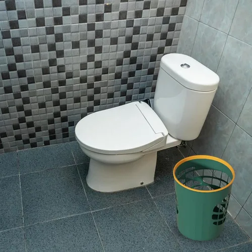 Vista 4 de KLKCMS Cesta de basura, contenedor de basura, redondo, duradero, de capacidad de 12 litros, contenedor de basura, para dormitorio, inodoro, hogar