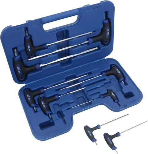 Vista 3 de Métrica MM Allen Hex bola terminada y recta T barra manejada 6.6 ft m - 32.8 ft m 9pcs