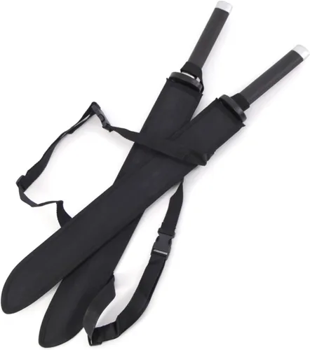 Vista 4 de Espadas de espuma para práctica, espadas de entrenamiento para enfrentamiento con funda de nylon.