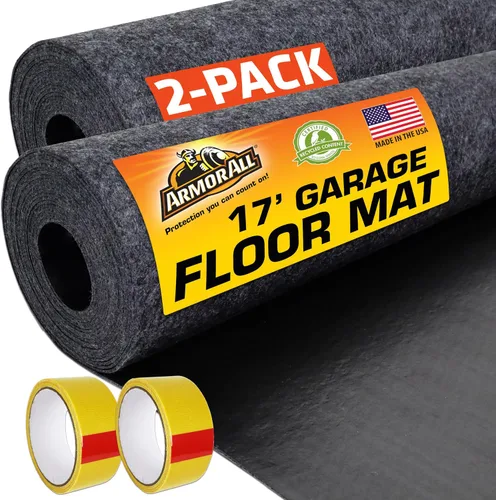Vista 15 de Armor All tapete original de garaje para vehículos pequeños 8' 4" x 7' 4" incluye cinta de doble cara protege las superficies absorbente impermeable