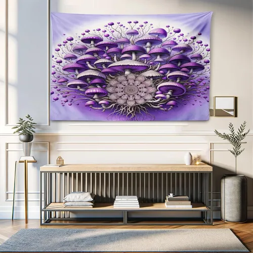 Vista 204 de Ambesonne Tapiz de arte afro, hombre negro fuerte con una corona de trazos impresión de pintura moderna, decoración de tela para colgar en la pared