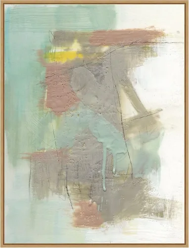Vista 14 de Amanti Art Framed Canvas Wall Art 24x18 Retro Splash IV by Jennifer Goldberger, Framed Wall Art Canvas, Abstract Artwork, Traditional Decor, Medium