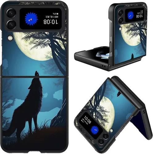 Vista 40 de Diseñada para Samsung Galaxy Z Flip 4 5G, funda rígida para teléfono de PC, a prueba de golpes y caídas, patrones de moda para una protección Gatos