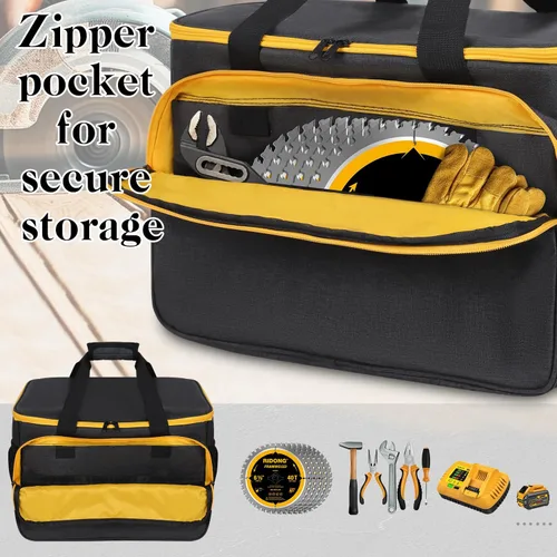 Vista 3 de Bolsa de transporte para sierra circular DEWALT 20V MAX DCS391B/DCS565B, estuche de almacenamiento para sierra circular DEWALT 20V MAX