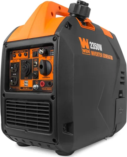Vista 8 de WEN 56225i Generador inversor portátil de 2250 vatios, funciona con gas, con apagado de combustible, cumple con CARB, negro