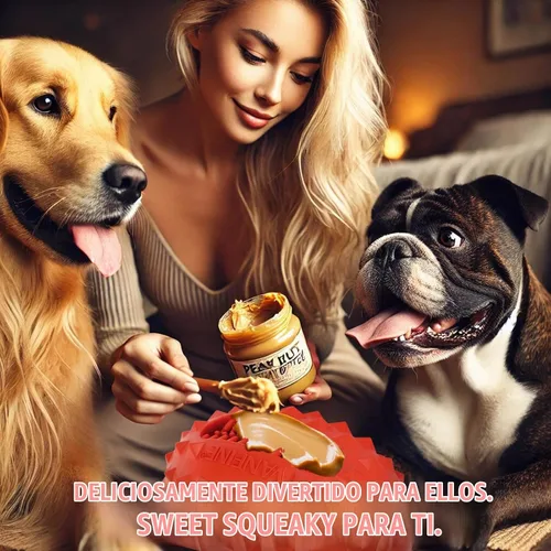 Vista 4 de Juguetes chillones para perros, casi indestructibles, resistentes, para que los perros los puedan masticar, para perros grandes o pequeños