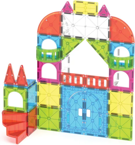 Vista 7 de MAGNA-TILES City Center - Juego de construcción magnética de 110 piezas, la marca original de construcción magnética