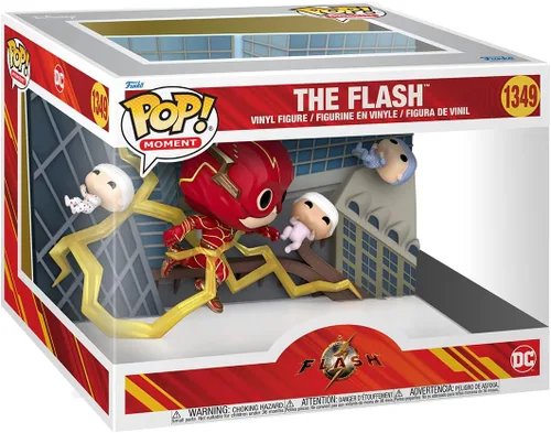 Vista 2 de Funko ¡Pop! Momento: DC - El Flash, el momento de la ducha del bebé