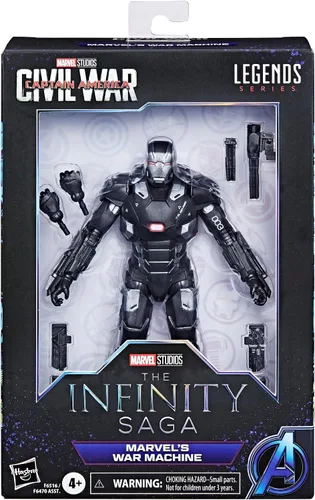 Vista 2 de Hasbro Marvel Legends Series Marvel's War Machine, Capitán América: Civil War Figuras de acción coleccionables de 6 pulgadas, figuras de acción
