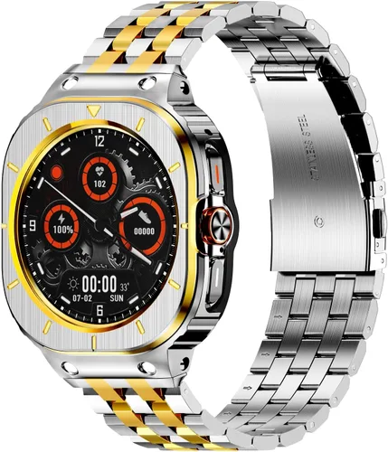 Vista 10 de HASLFM Caja de acero inoxidable y bandas compatibles con Samsung Galaxy Watch 7 8 Ultra 47mm/ Galaxy Watch 5 Pro 45mm/ Galaxy Watch 6/5/4 44mm