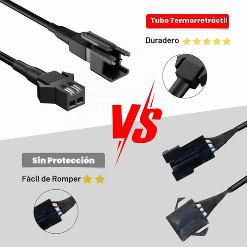 Vista 2 de Honalia Cable de Extensión de Luz de Roca Blanca Pura 4 PIEZAS, Cable de Extensión 47 Pulgadas 2 Pines, Luces LED Blancas de 6000K para Camiones UTV