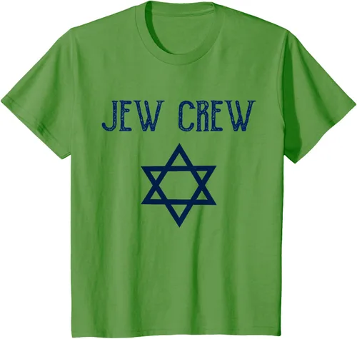 Vista 64 de Camiseta Jew Crew Jewish Star, gris, S