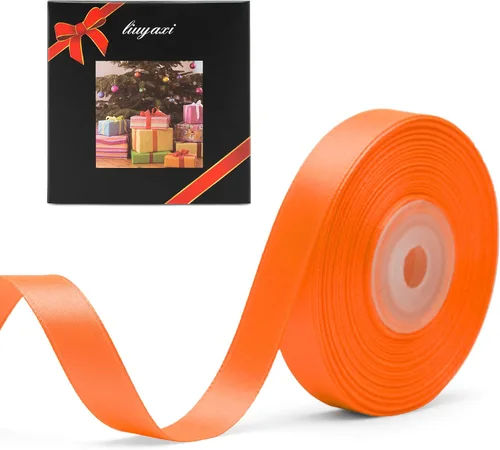Vista 26 de Cinta de satén verde manzana de doble cara de color sólido de 1/2 pulgada x 25 yardas, cintas perfectas para manualidades, decoración de bodas