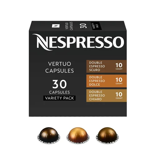 Vista 8 de Nespresso Cápsulas Vertuo, paquete variado, café tostado medio y oscuro, 30 cápsulas de café, prepara 7.8 onzas.
