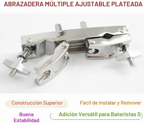 Vista 2 de CashBeat Abrazadera múltiple ajustable, soporte de soporte de platillo