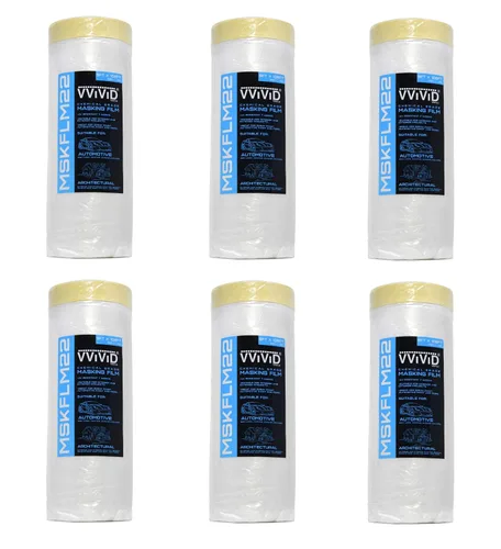 Vista 10 de VViViD Cinta autoadhesiva de grado químico y cortina de plástico resistente (1 paquete (60 x 108 pies)