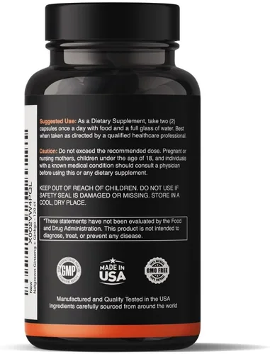 Vista 3 de Natgrown Panax - Suplemento de ginseng y ginkgo biloba, cápsulas de ginseng coreano rojo y ginko biloba para hombres y mujeres, apoya el enfoque