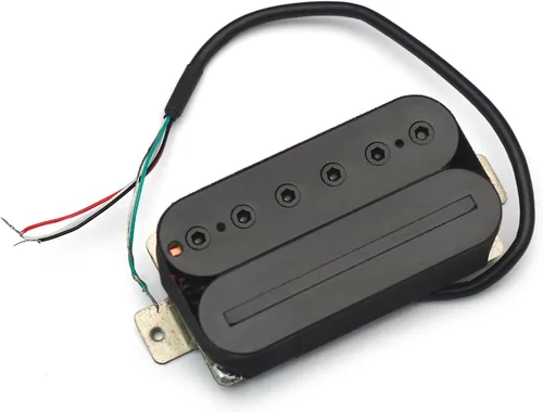 Vista 7 de MAXCHEER Alnico - Guitarra eléctrica de 5 puentes, hoja humbucker/tornillo hexagonal, ajuste de doble bobina, pastilla de guitarra con 4 cables