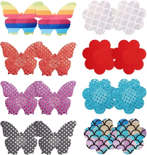 Vista 5 de Syhood 60 Pairs Disposable Nipple Covers for Women Adhesive