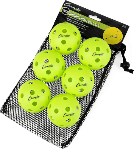 Vista 2 de Champion Sports Juego de bolas de pickleball moldeadas para exteriores Roto