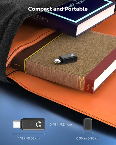 Vista 8 de MoKo Adaptador de audio Lightning a USB-C, no para micrófonos/carga/transferencia de datos, USB C macho a hembra, adaptador de auriculares Lightning