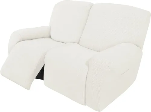Vista 80 de Easy-Going Funda Elástica para Sofá Reclinable Cobertor de Sofá 4 Piezas Protector de Muebles Sofá Suave con Fondo Elástico Poliéster Spandex Tela