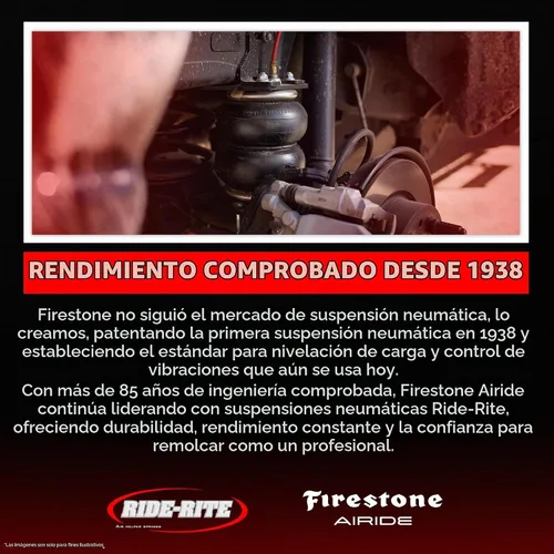 Vista 7 de Firestone Airide Ride-Rite - Kit de suspensión neumática con montaje para Ranger 2019-2023 100 PSI Capacidad de 5000 libras Instalación sin