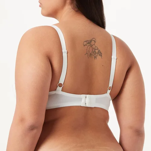 Vista 3 de Triumph Sexy Angel Spotlight WHU Sujetador de media copa con aros de seda blanco CS, 32DDD