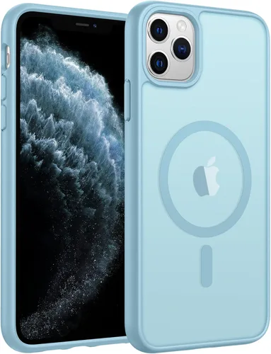 Vista 310 de FNTCASE - Funda para iPhone 16 Pro: magnética, mate, translúcida, de grado militar, protectora contra caídas, resistente, fina, duradera y a prueba