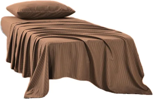 Vista 26 de Kingnex Sábanas a rayas para sofá cama de 36 x 72 pulgadas, tamaño individual para sofá cama, microfibra suave de doble cepillado 1800, 3 piezas