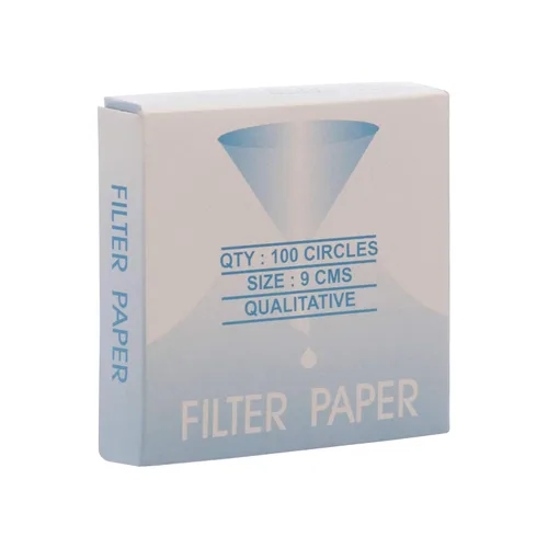 Vista 2 de Eisco Labs Papel de Filtro Cualitativo Premium, 9cm de Diámetro, Velocidad Media (85 GSM), Tamaño de Poro de 10μ (10 Micras) - Paquete de 100