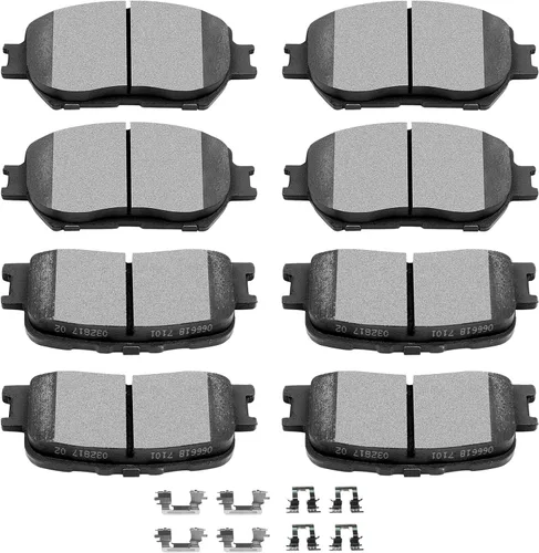 Vista 19 de SCITOO Kits de pastillas de freno de cerámica D465 D374 Reemplazo delantero y trasero para Acura CL 1997-1999, para Honda Civic 2002-2003 200-2011