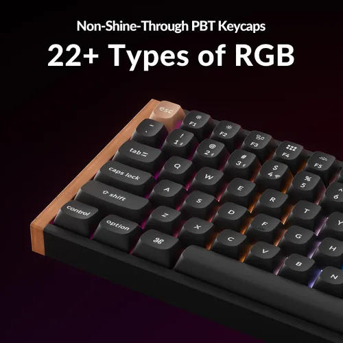 Vista 8 de Keychron K4 HE - Teclado mecánico inalámbrico compacto 96% con efecto Hall con teclado numérico, interruptor magnético, activación rápida, RGB