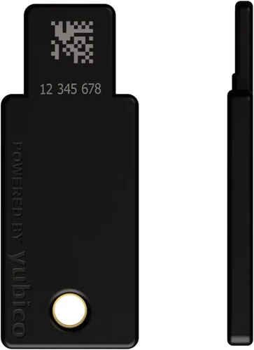 Vista 2 de Yubico - YubiKey 5 NFC - Clave de seguridad de autenticación multifactor (MFA) y llave de acceso, Conéctese a través de USB-A o NFC, certificado