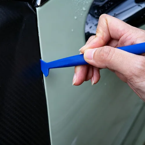 Vista 7 de Kit de envoltura de vinilo para coche con herramientas de aplicación de película de tinte de ventana, escobilla de recorte de borde de 9 mm
