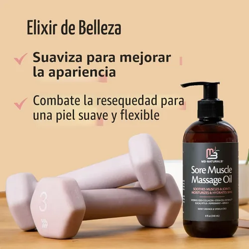 Vista 5 de Aceite de masaje para dolores musculares de árnica con colágeno, células madre y mentol, terapia anticelulitis para todo el cuerpo, tratamiento