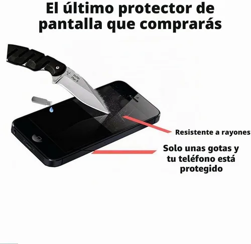 Vista 3 de Protector de pantalla líquido, para 4 dispositivos, de borde a borde, protección contra arañazos y repelente de polvo, ajuste universal