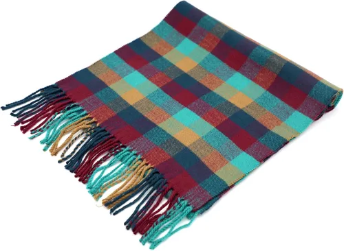 Vista 7 de Bufanda de invierno Achillea suave y cálida, de tartán, a cuadros, de cachemira, unisex