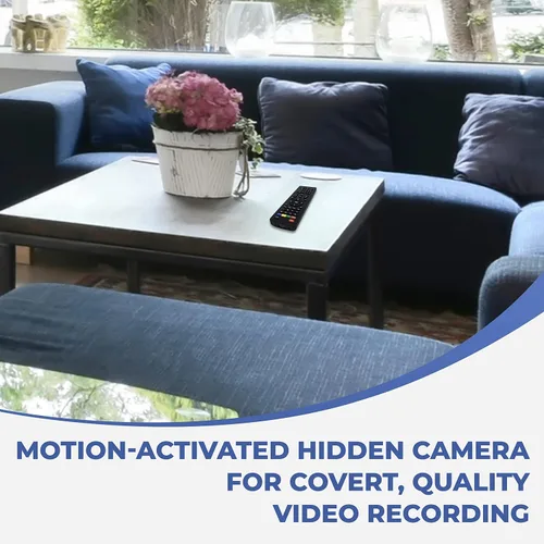 Vista 6 de Covert Video Lawmate TV Control remoto Cámara oculta – Gadgets espía con DVR y grabación activada por movimiento PIR – Proporciona 9 días de energía