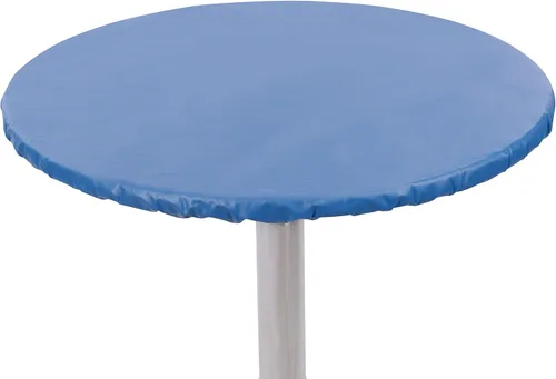 Vista 8 de Yourtablecloth Mantel redondo ajustable de vinilo resistente con parte trasera de franela de colores vibrantes, mantel elástico ideal para comedor