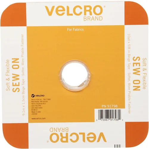 Vista 8 de VELCRO Brand cinta flexible y suave, cinta para tejer, Blanco, 30 pulgadas