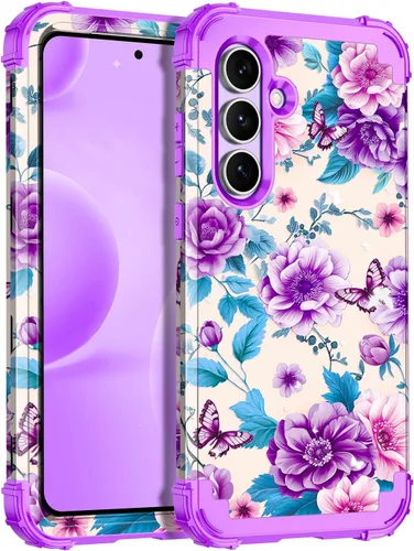 Vista 26 de Hekodonk Funda para Galaxy A17 5G, tres capas de protección resistente a prueba de golpes, plástico duro+silicona suave, funda protectora de cuerpo