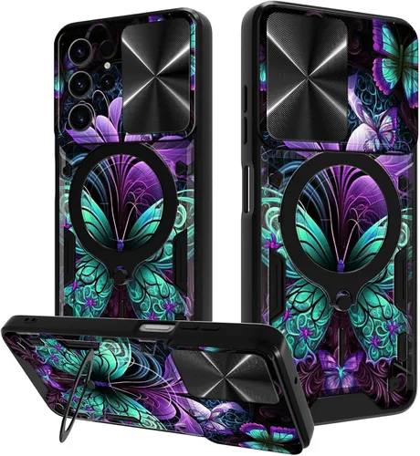 Vista 52 de Funda para Samsung Galaxy A03S de 6.5 pulgadas, funda protectora resistente con función atril giratorio de 360 grados, funda protectora resistente