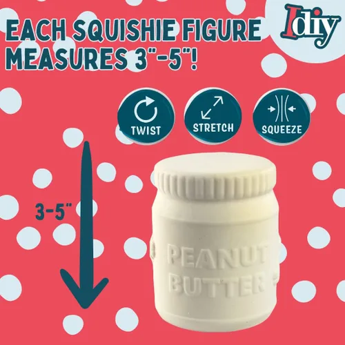 Vista 3 de Jumbo Squishy Toys 9 unidades de alimentos de despensa – Squishies Kawaii de levantamiento lento para niños y adultos – Juguetes sensoriales suaves